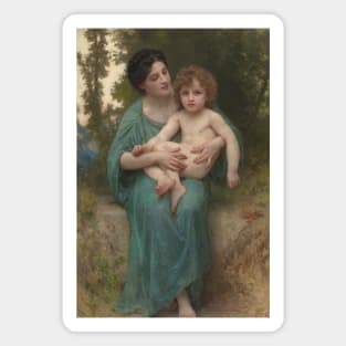 The Younger Brother by William-Adolphe Bouguereau Magnet